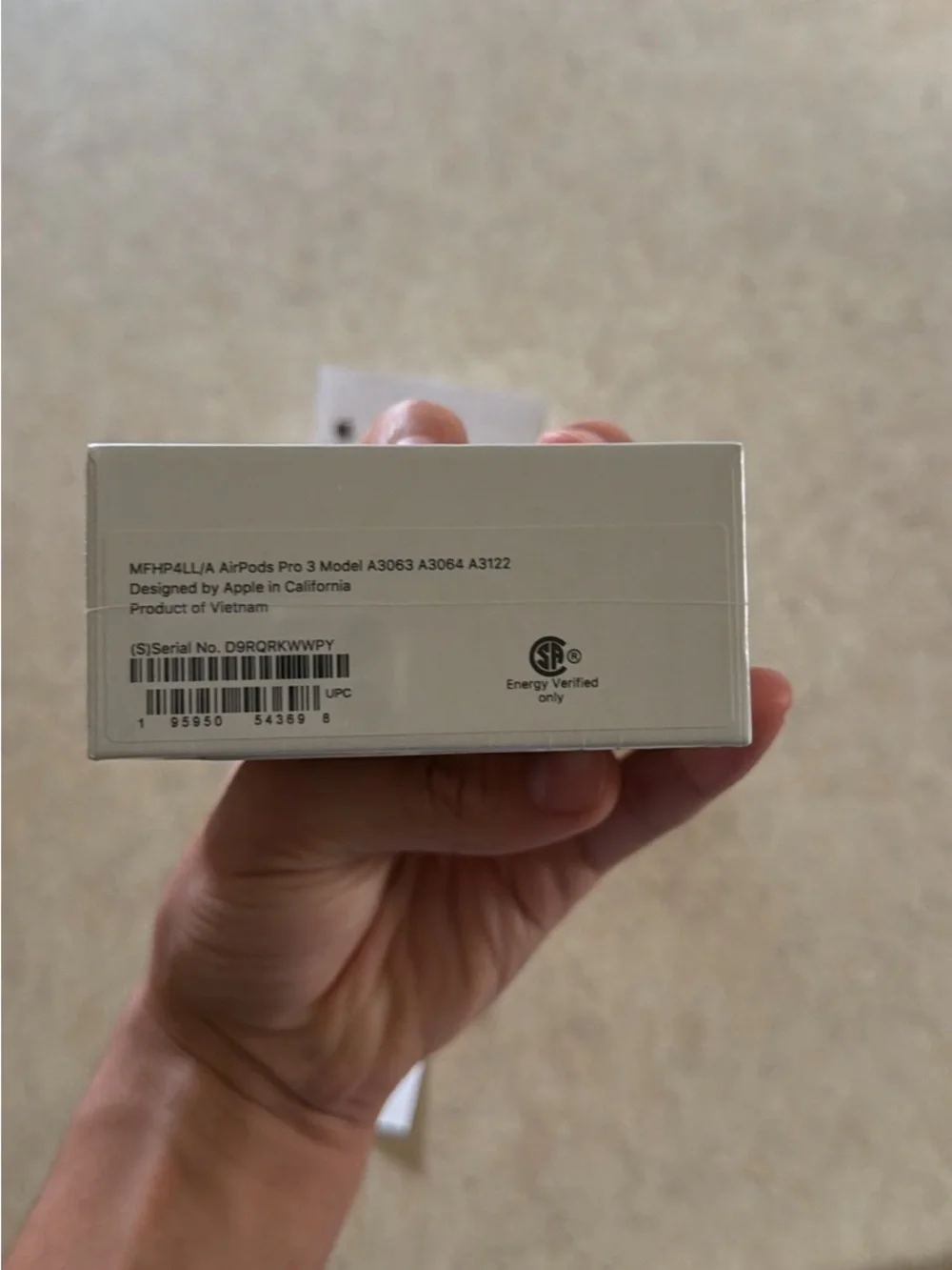 Apple AirPods Pro 3 Box - White